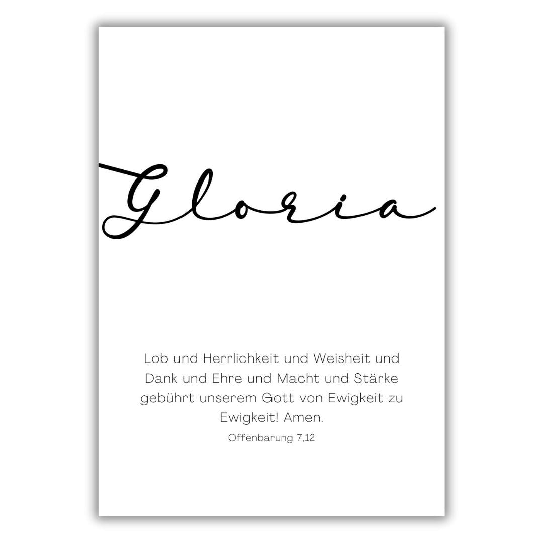 christliches Poster - Soli Deo Gloria - 3er Pack
