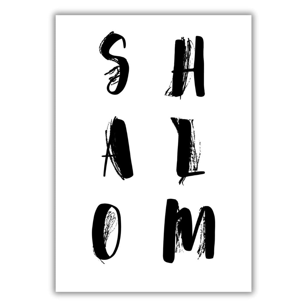 christliches Poster - Shalom
