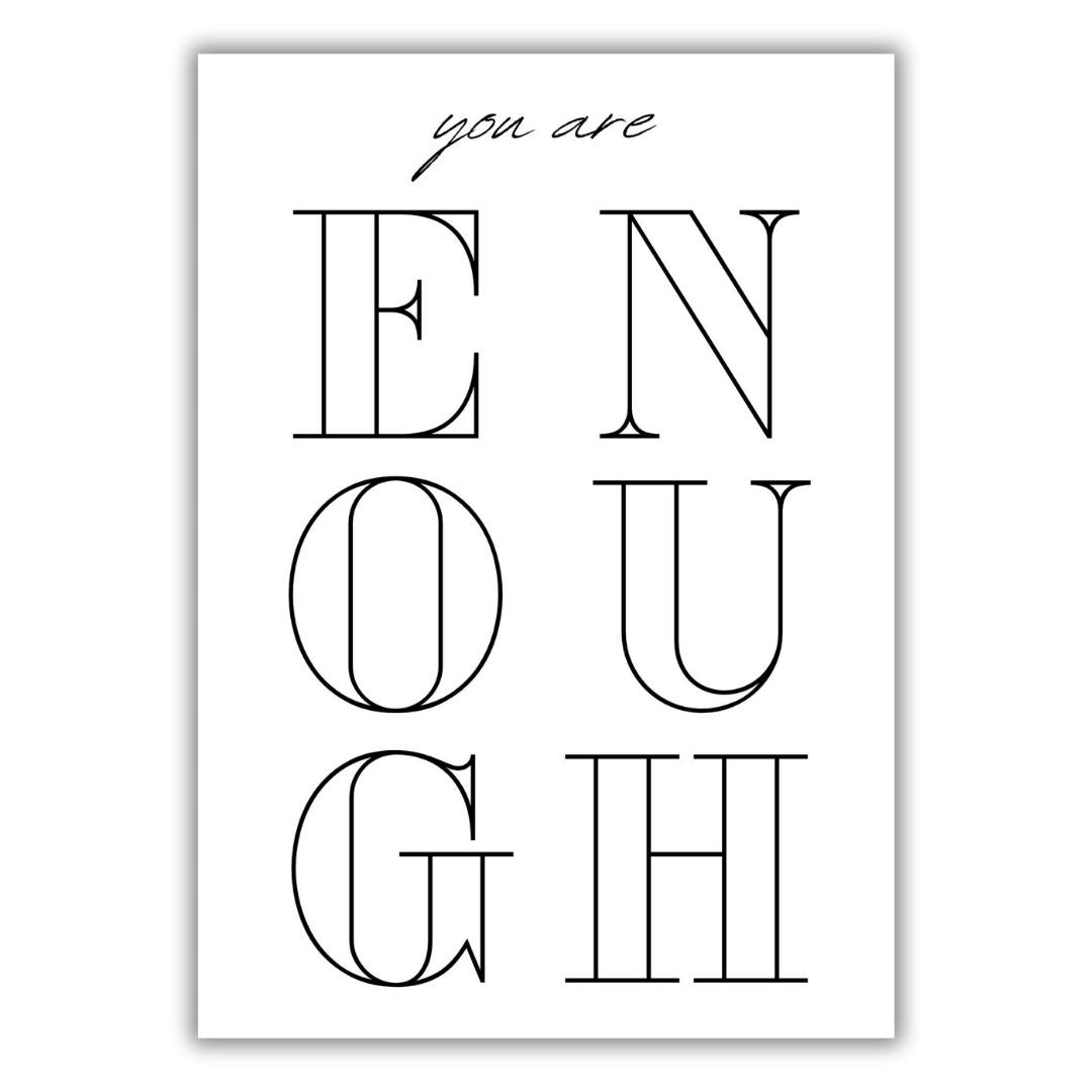 christliches Poster - you are enough