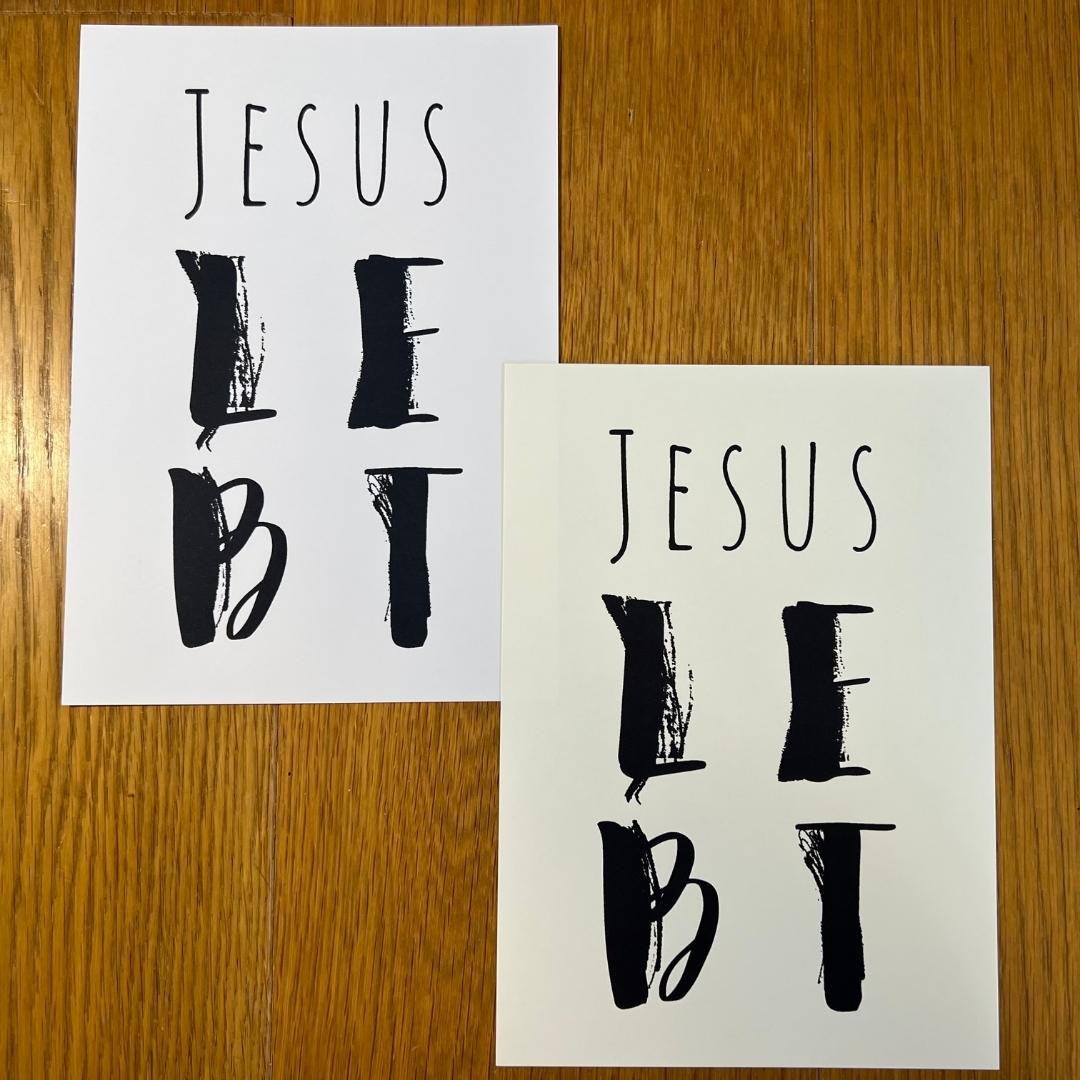 christliches Poster - Jesus lebt