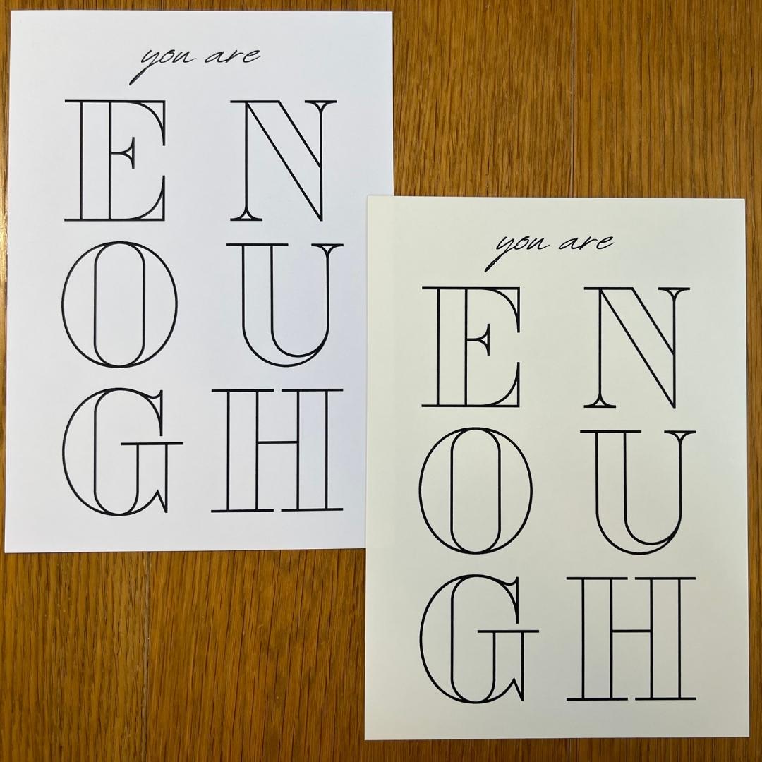 christliches Poster - you are enough