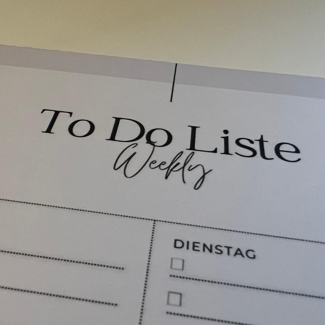 christlicher Wochenplaner - To-Do-Liste