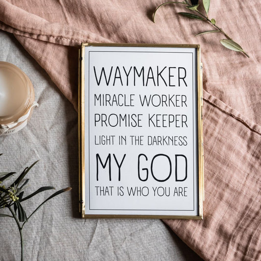christliches Poster - Waymaker