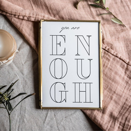 christliches Poster - you are enough