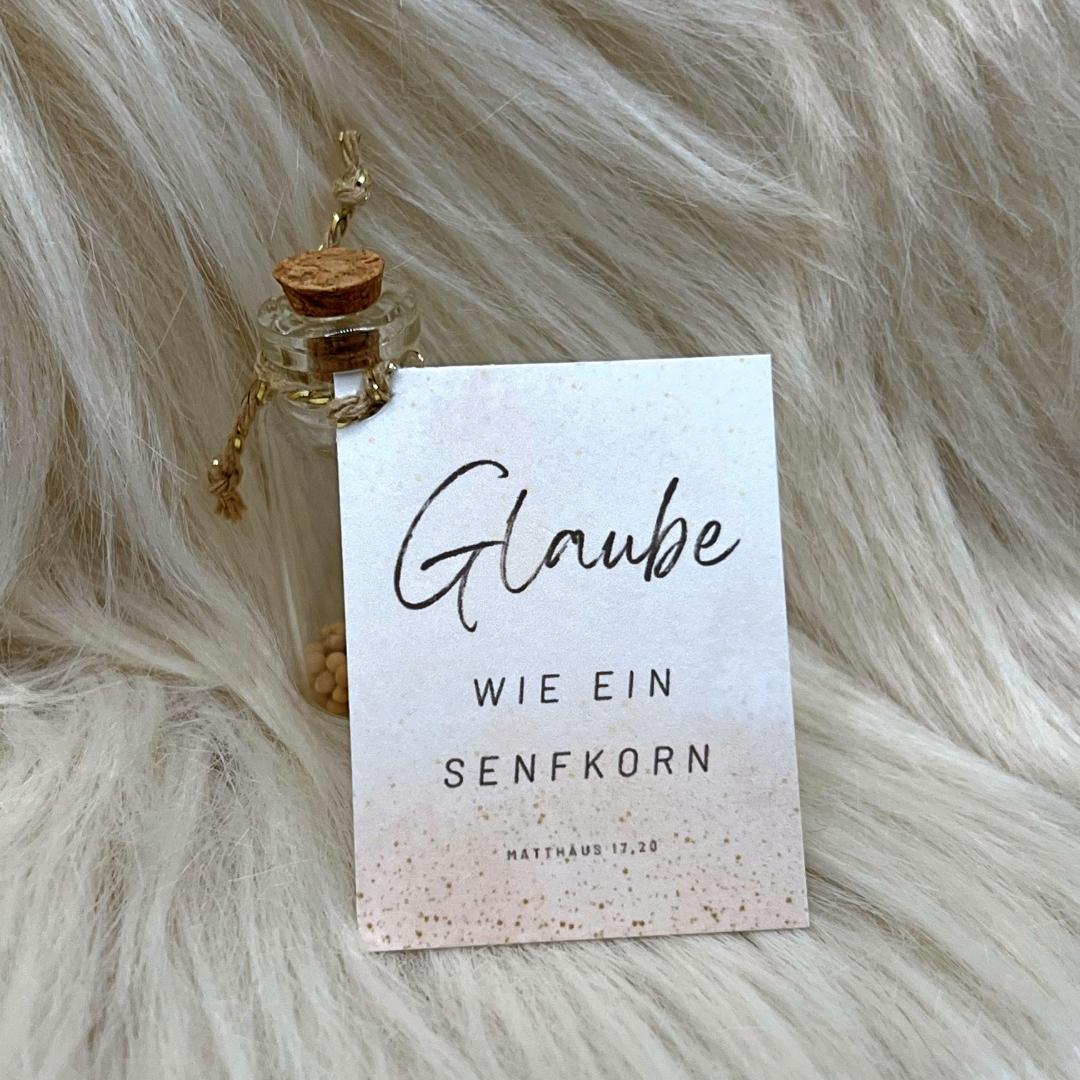 Glaube wie ein Senfkorn - kleines Geschenk für Gläubige