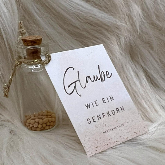 Glaube wie ein Senfkorn - kleines Geschenk für Gläubige