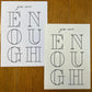 christliches Poster - you are enough